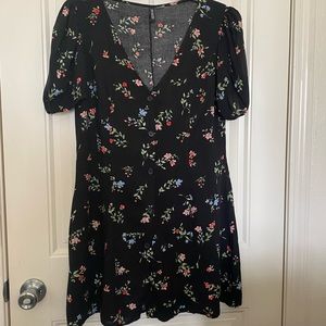 Flower button up dress
